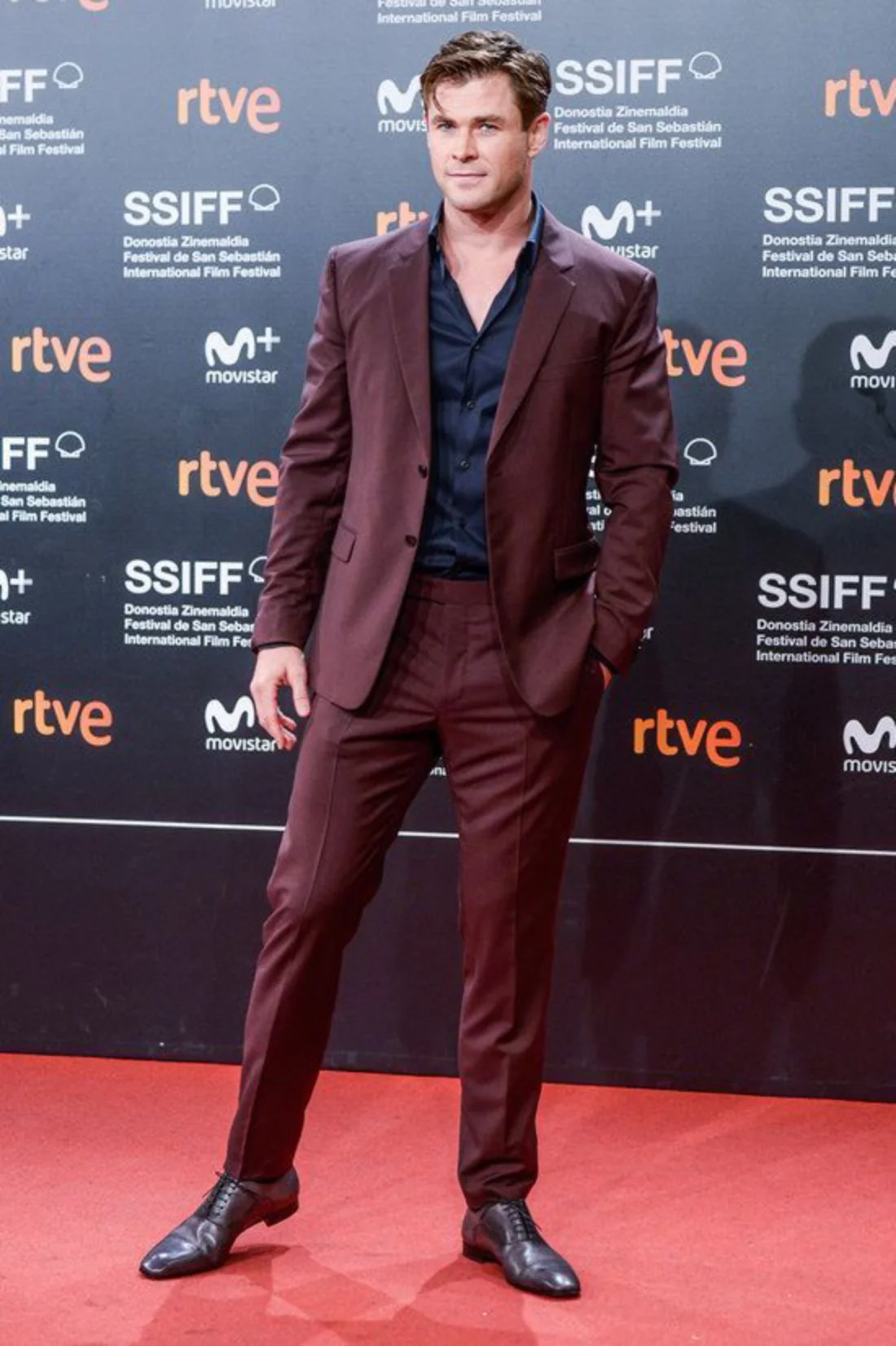 استایل کریس همسورث در جشنواره فیلم سن سباستین